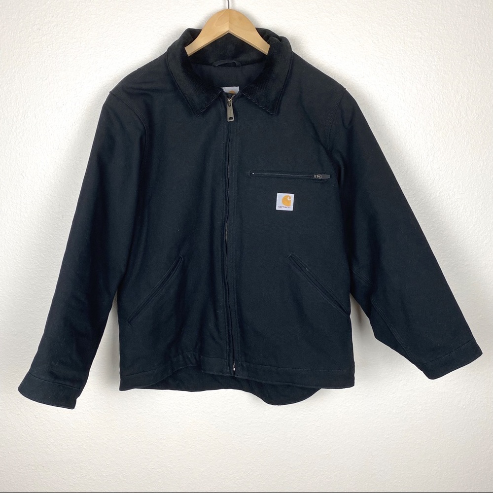 Carhartt Detroit Black Jacket Men's Size Medium